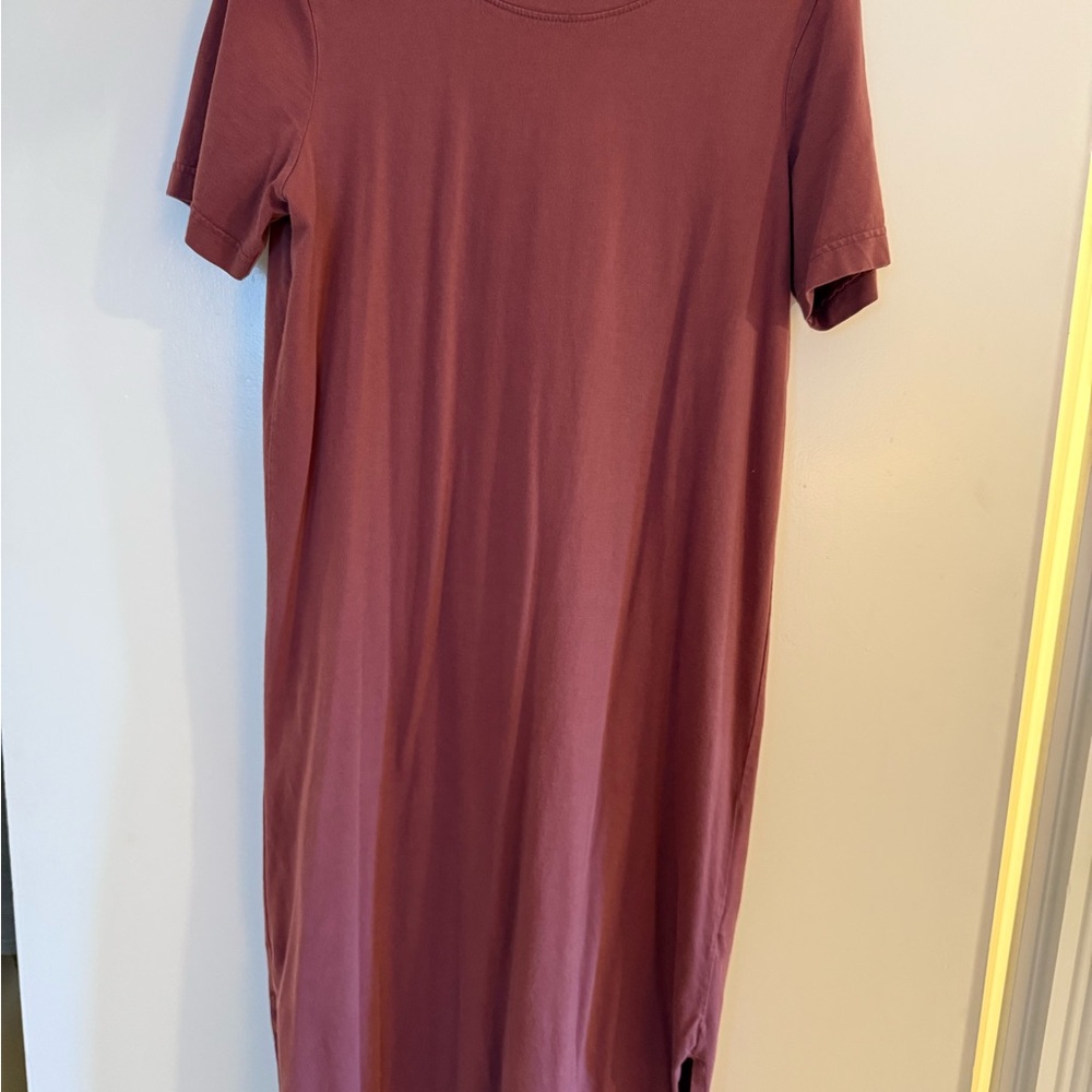 Pact Mauve T-Shirt Dress